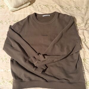 Acne Studios Men's Taupe Crewneck Sweatshirt